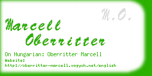 marcell oberritter business card